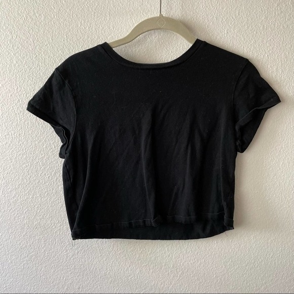 Wild Fable Black Basic Crop Tee - Picture 1 of 4